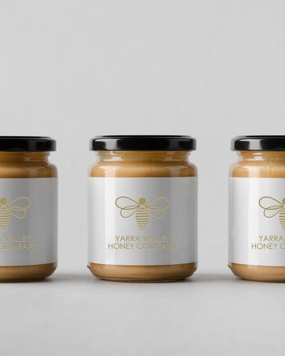 3-Pack of Premium Honey (250g): Creamed, Cinnamon Creamed, and Juniper